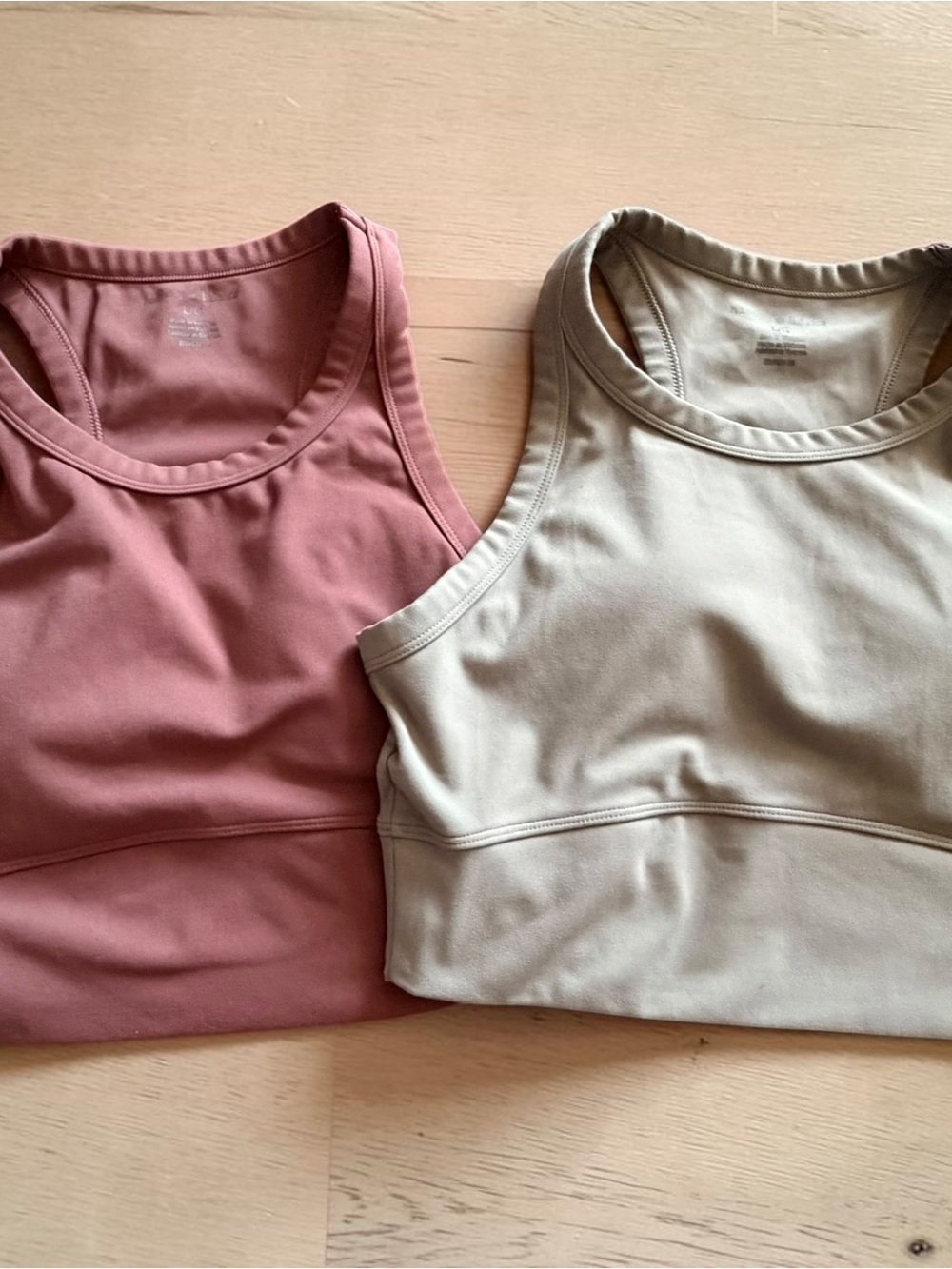 Bundle of 2 Women’s Harmony Balance Sports Bra - Dusty Rose & Light Taupe/Green